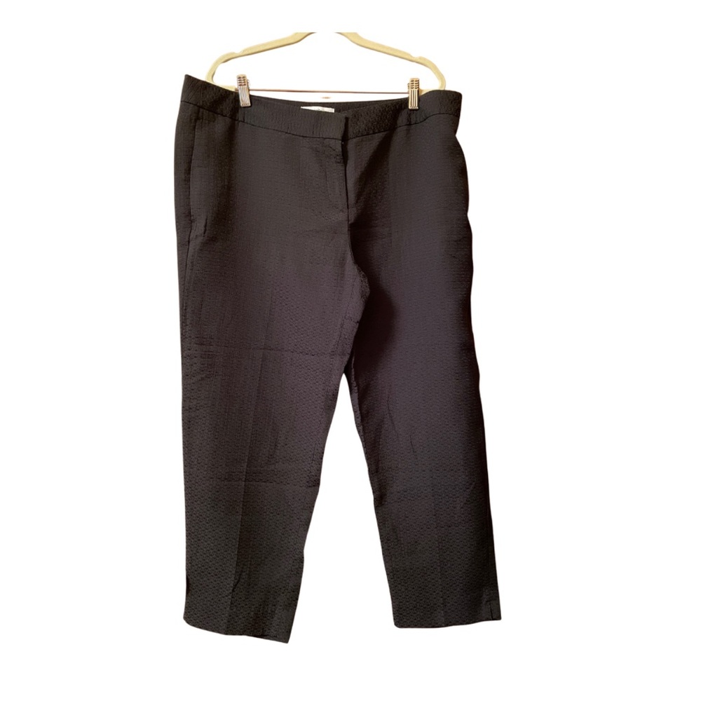 LIZ CLAIBORNE Women’s Ponte Dress Ankle Pants in Black, Size 16